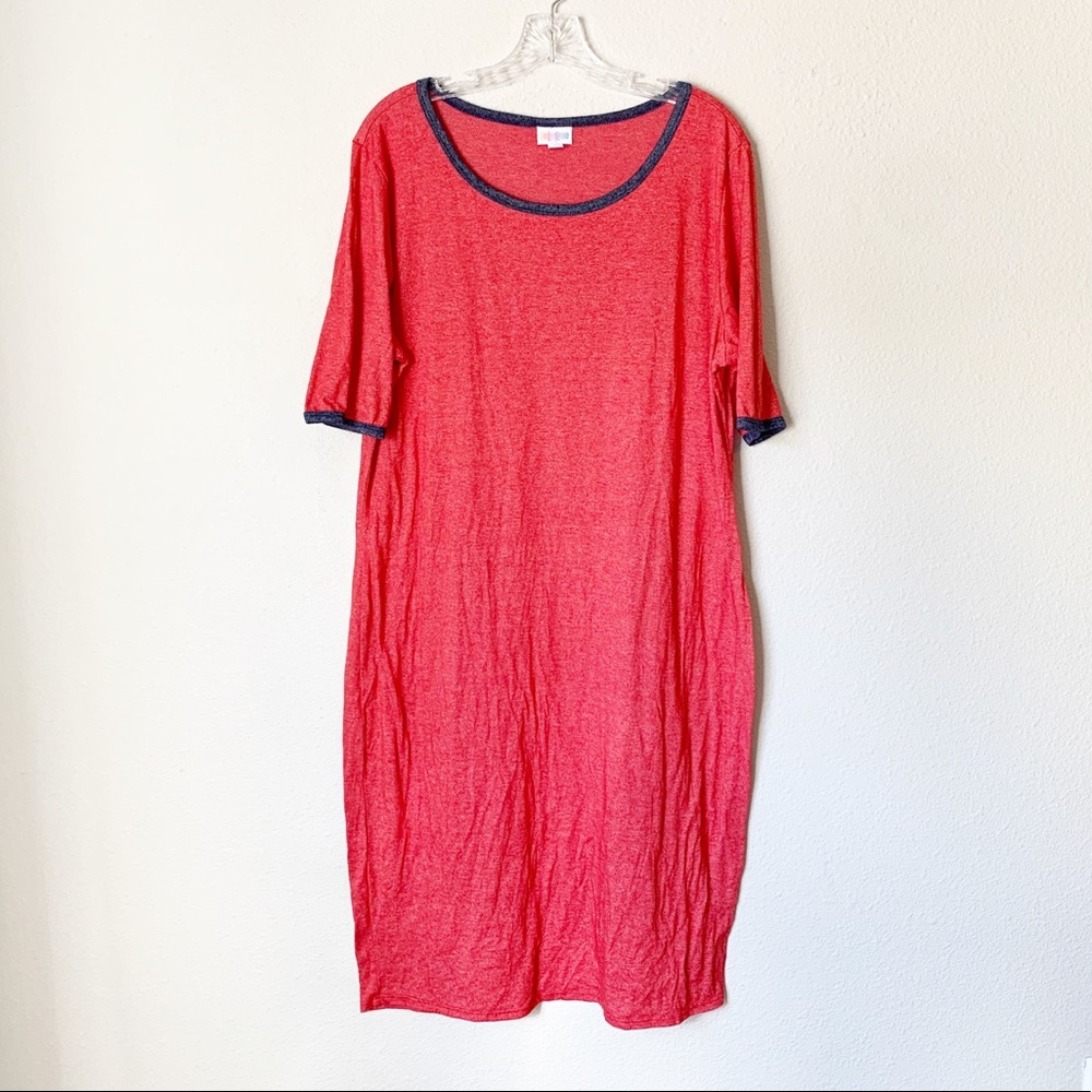 LulaRoe Red Julia Dress
